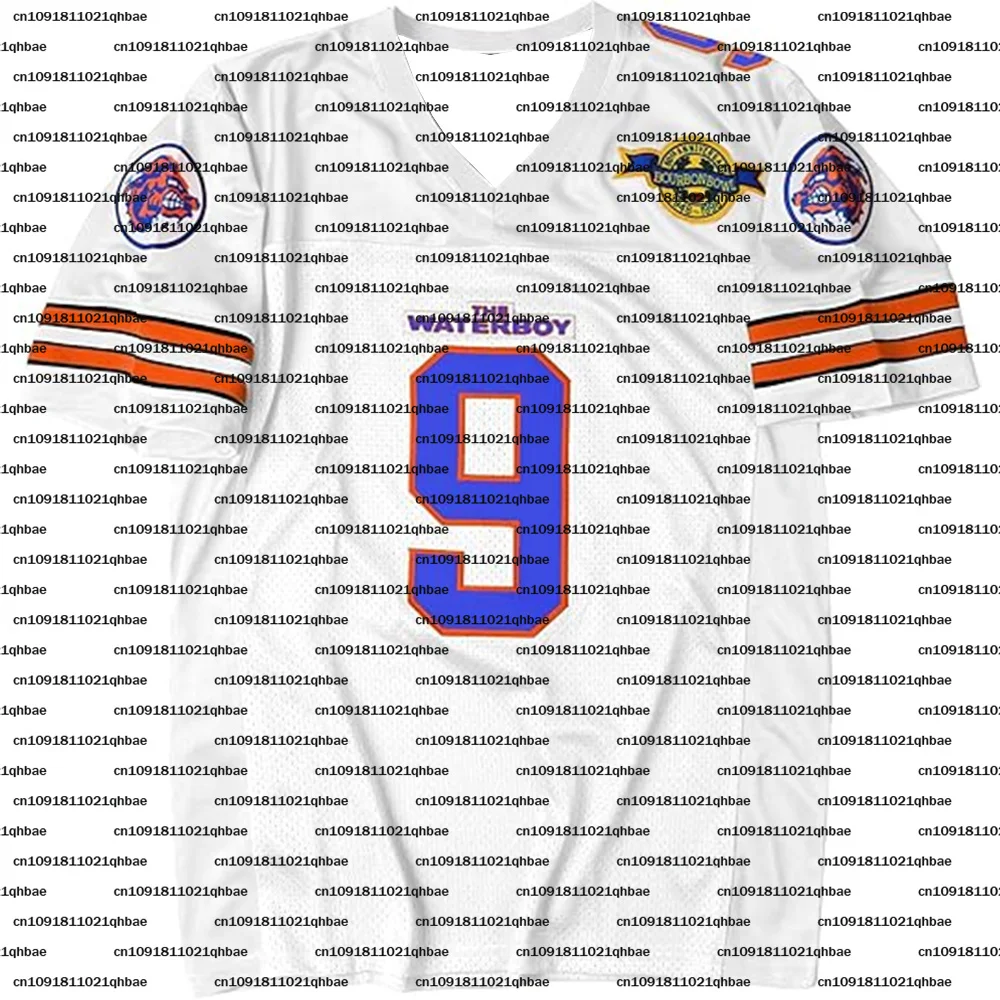 التسعينيات حار بيع حزب كرة القدم جيرسي بوبي باوتشر # 9 "Water Boy Sandler" تي شيرت جيرسي كاجوال لفيلم الذكرى الخمسين لكرة القدم #3