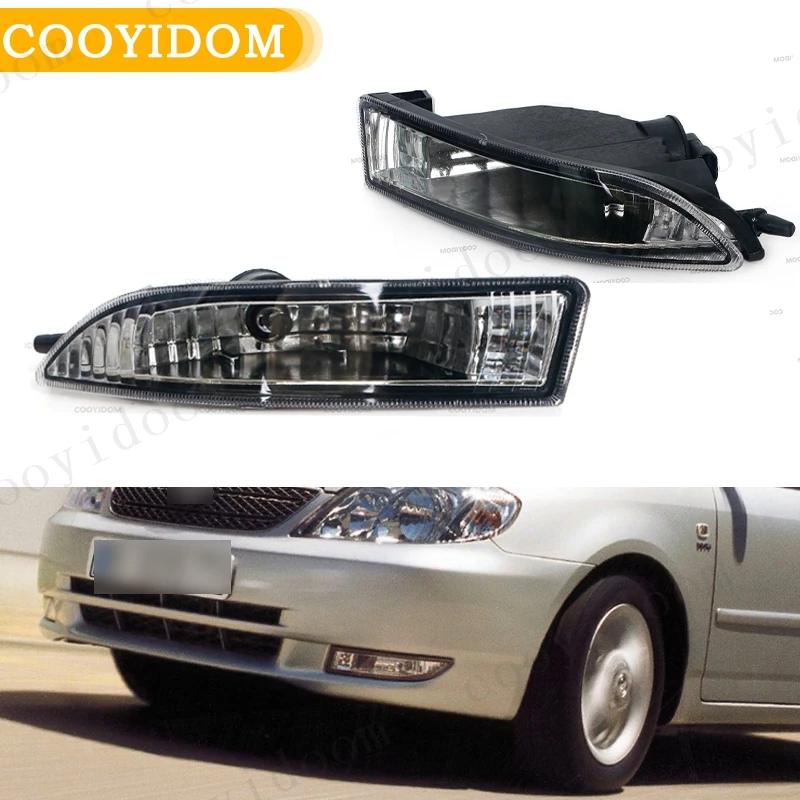 Front Bumper Fog Light With Bulbs For Toyota Corolla Kombi Limo E12 2001-2004 lamp driving light Headlight 8122112160 8121112150