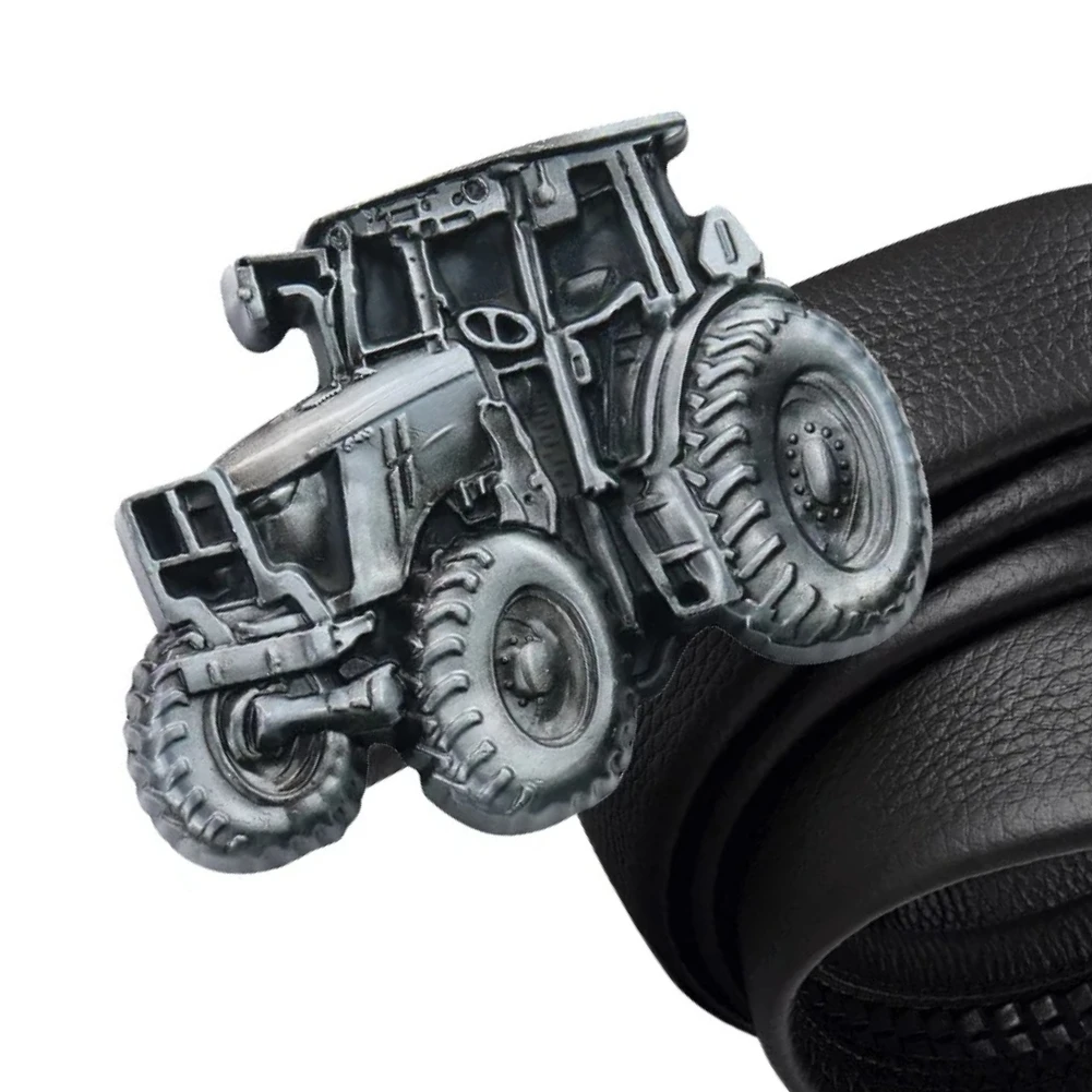 ثلاثية الأبعاد نموذج جرار مصغر الرجال حزام مشبك تقليد للغاية سبائك الزنك آلات البخار جرار الجينز اكسسوارات هدايا عيد الميلاد