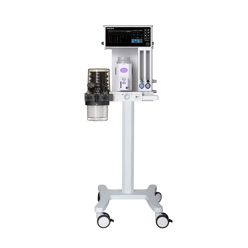 Portable Veterinary Anesthesia Machine Vetoo VT-A200 Built-in Battery Metal Construction Oxygen Air Drive VCV/PCV Modes Surgical