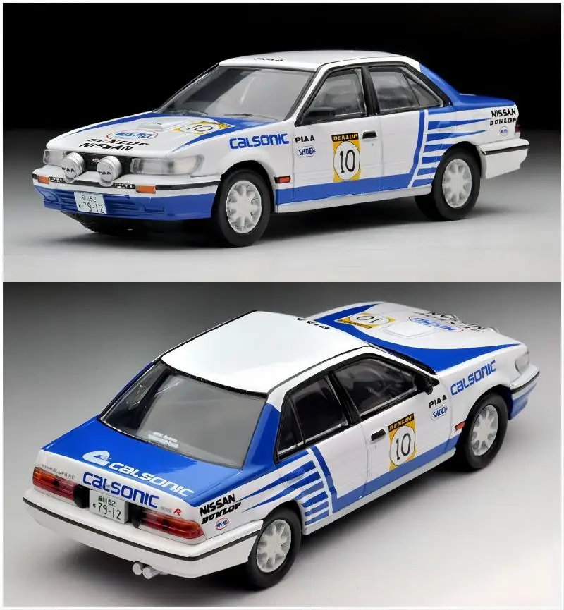 TOMYTEC 1/64 LV-N185d Nissan Blue bird SSS-R Team Calsonic 1989 Rally Ver10 Voiture en alliage moulé sous pression collection modèle cadeaux