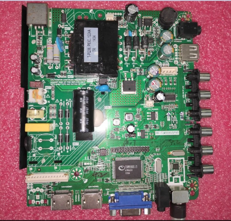 Free shipping! HK-T.MV59XUSP90  Three-in-one TV motherboard Dual HD interface tested and delivered