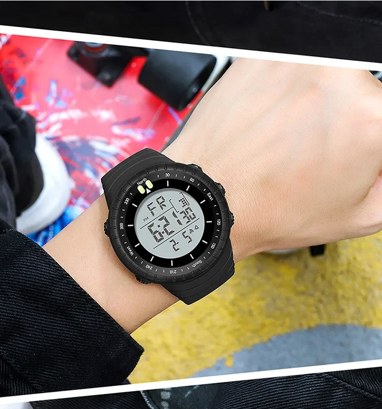 Sanda جديد Herren uhren الرياضة في الهواء الطلق العسكرية Digitaluhr wasserdichte Armbanduhr fazer Herren uhr Relogio Masculino