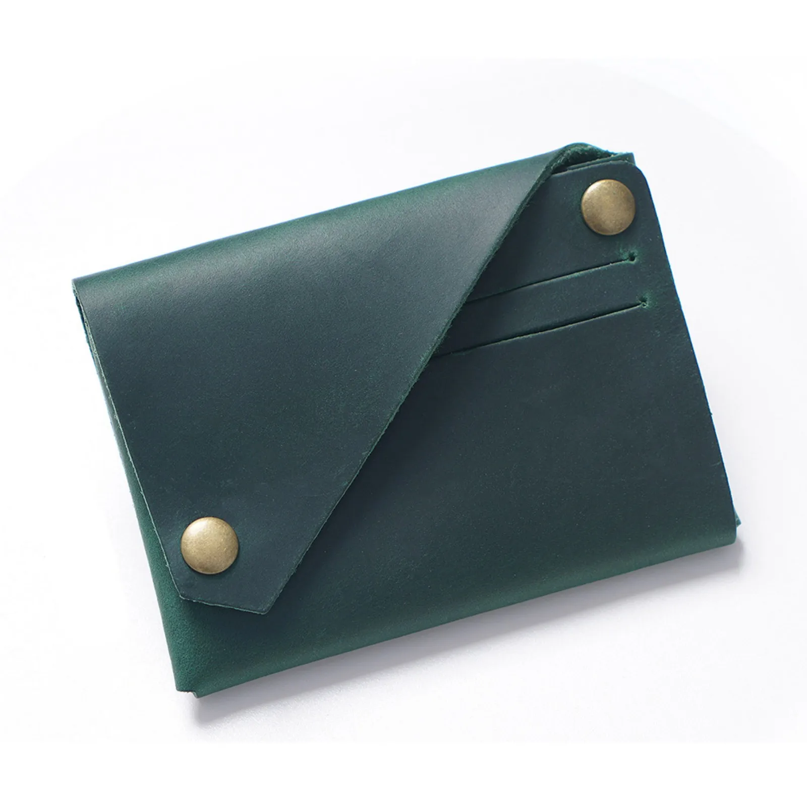 Genuine Leather Credit Card Holder Coin Purse Portable Front Pocket Wallet Multifunctional Small Travel Wallet for Women Men