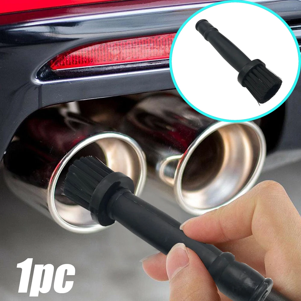 

1pc Universal Car Tire Cleaning Brush Car Wheel Screws Brush Black Car Rim Surface Detailing Cleaning Tool Auto Tool Accessories