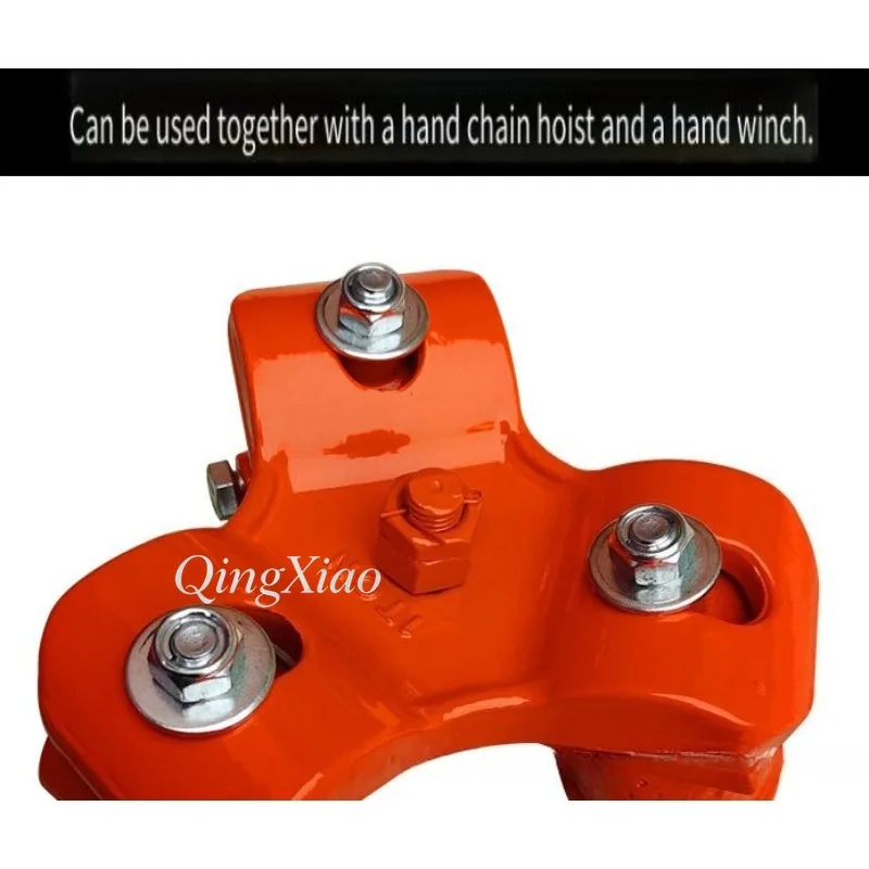Telescopic Lifting Tripod With Pulley For Rescue Hoisting Manual Chain Hoist Support Frame Heavy Duty Adjustable Three Leg view 3
