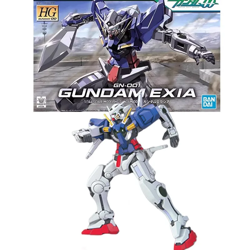 Bandai натуральная GUNDAM GN-001 EXIA GN-005 VIRTUE GN-002 DYNAMES GN-003 KYRIOS HG аниме фигурка в сборе модель игрушки для детей