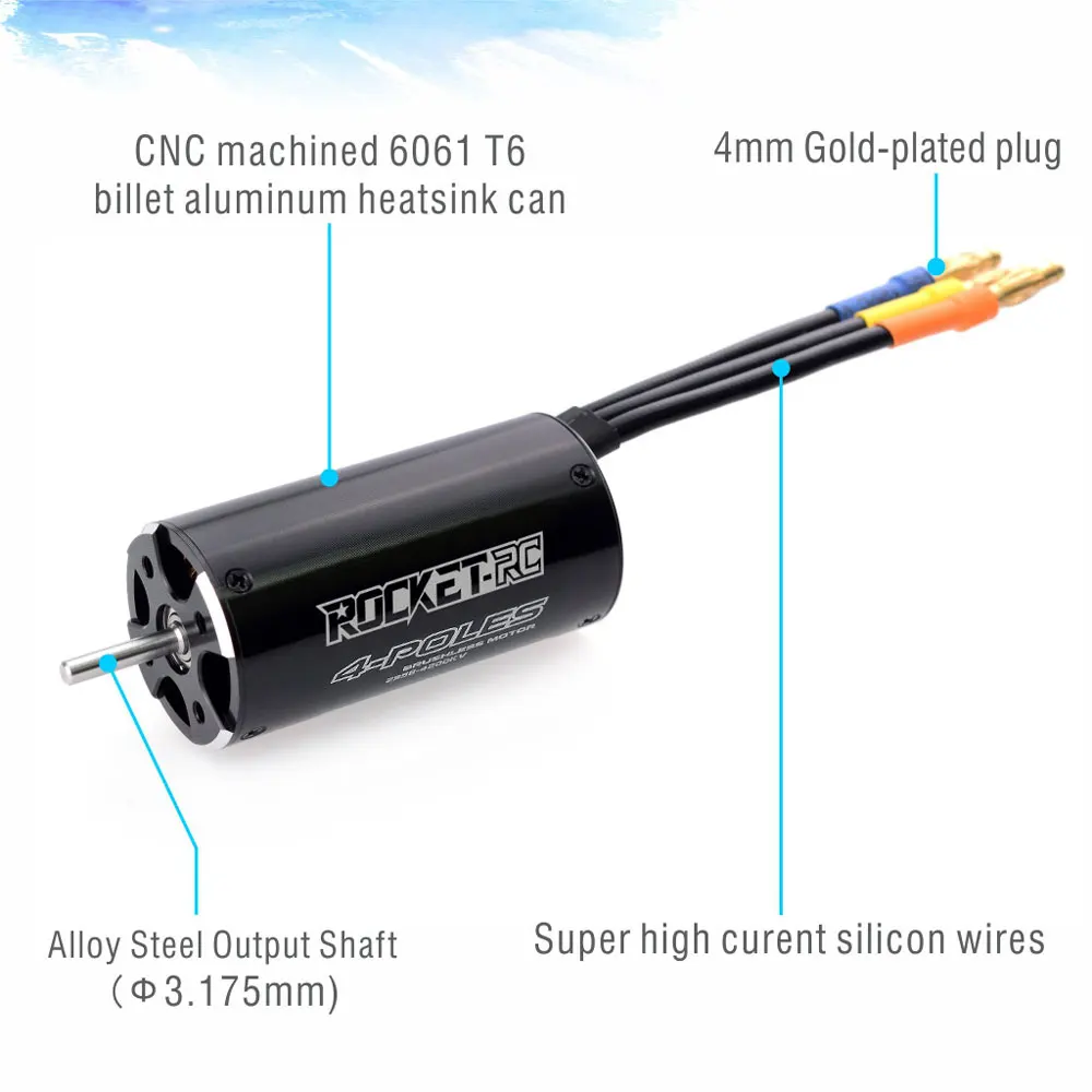 Rocket-RC 2948 2958 2968 3660 3670 4074 4082 4092 Sensorless Brushless Motor Water Cooling Jacket for 600-800mm RC Boat Feilun