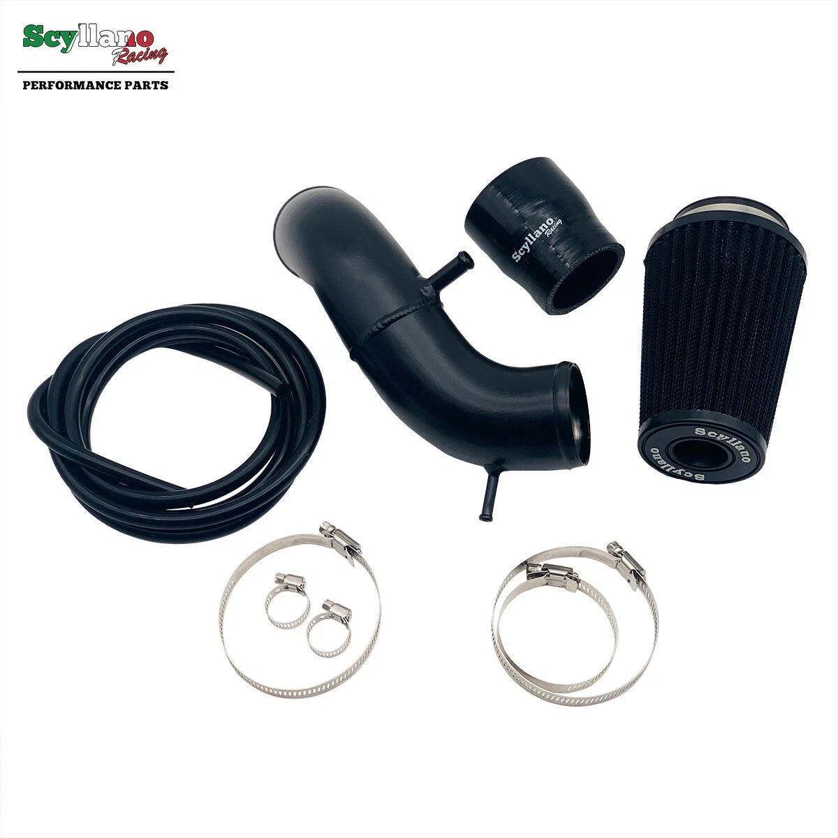 For Abarth 500 595 695 Air Intake Inlet Hose Kit High Flow Feed System In Original Airbox Position Replacement Performance Parts view 4