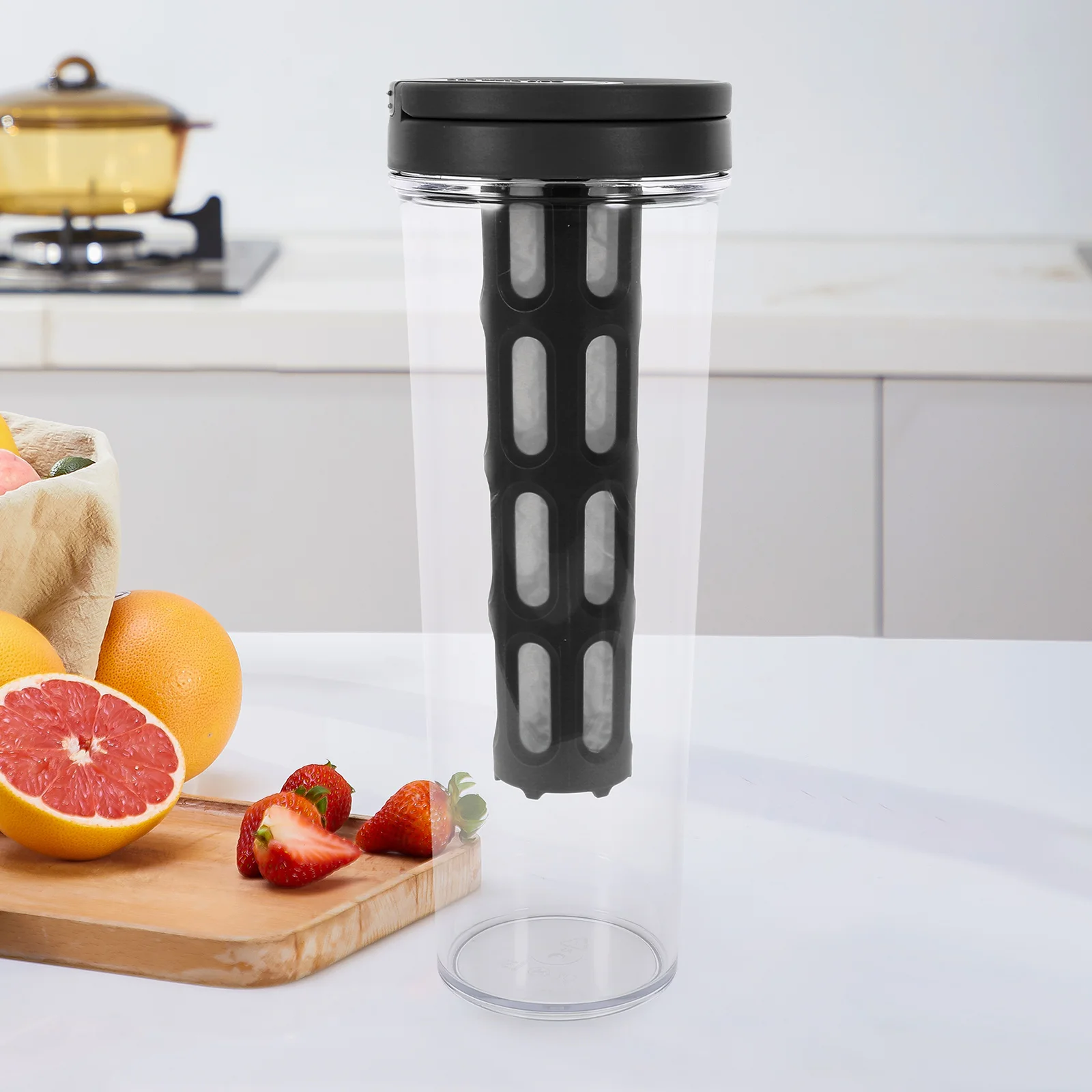 

1L Coffee Cold Brew Bottle White Water Pitcher Plastic Jug Large Capacity Stainless Steel Material Home Office Use Party