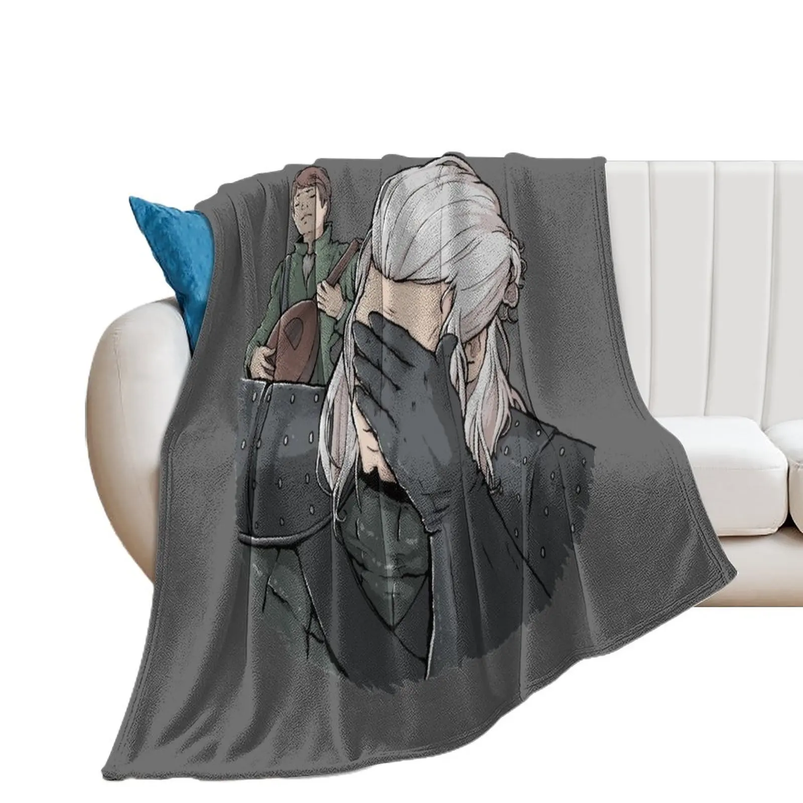 

Geralt Face Palm Throw Blanket For Sofa Thin Summer Beddings Decorative Sofas Blankets