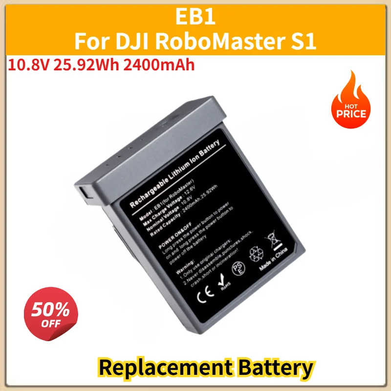 Brand New 10.8V 25.92Wh 2400mAh EB1 High Quality Battery for DJI RoboMaster S1 Replacement Battery