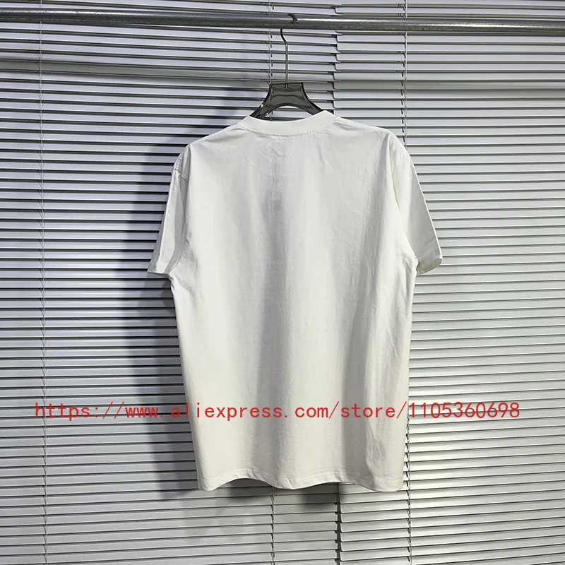 2026 New SAINT Men’s T-Shirt Varsity SV Logo Graphic White Cotton Crew Neck Streetwear Tee Top