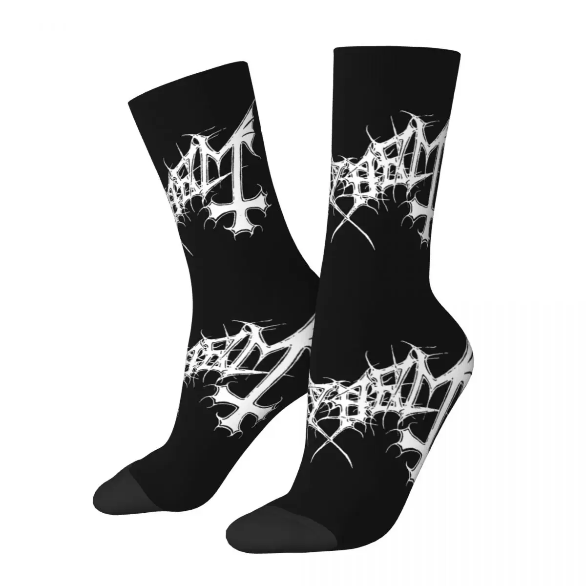 

Autumn Winter Funny Women Men Mayhem Death Metal Socks Music Band Non-slip Middle Tube Socks