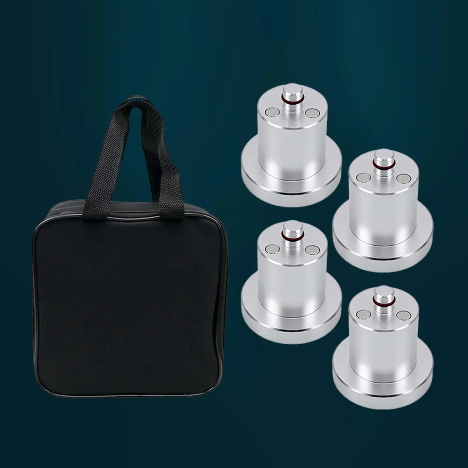 4Pcs Jack Pucks Jack Pad Adapter Vehicle with Storage Case Lifting Jack Pads