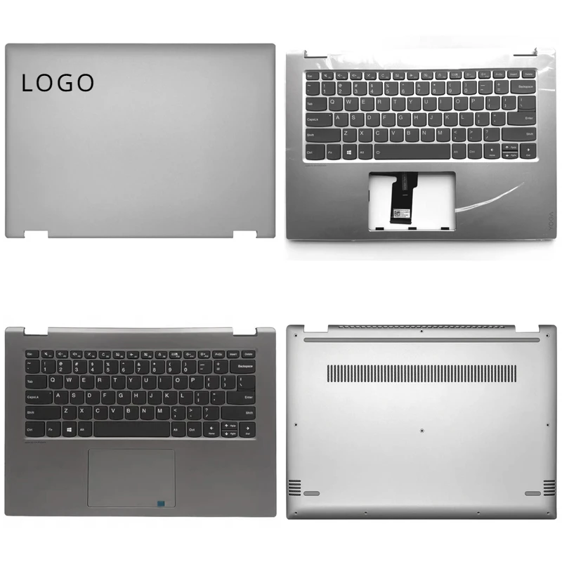 

New For Lenovo Yoga 520-14 520-14IKB FLEX5-1470 Laptop LCD Back Cover Front Bezel Upper Palmrest Bottom Base Case Keyboard Hinge