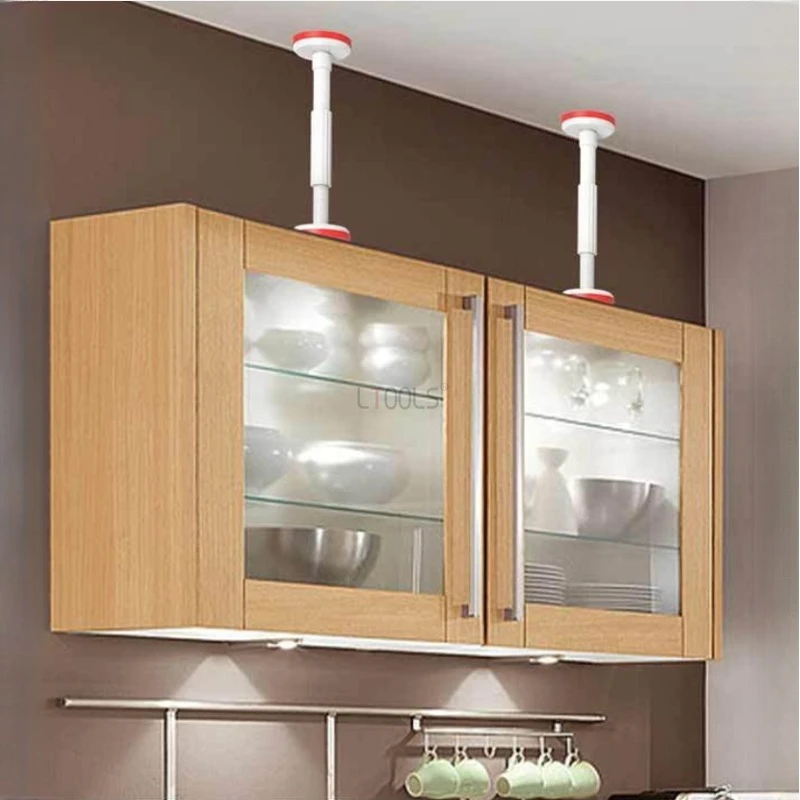 Varilla de soporte de elevación de nailon, herramienta de fijación de instalación de gabinete de baño Universal, extensión ajustable para el hogar, elevación telescópica