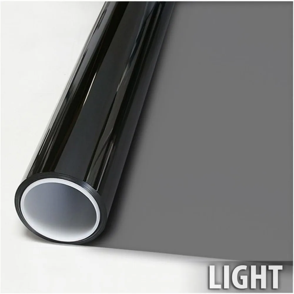 Heat Rejection Sun Control Window Film - Natural Black 50 Light Tint, UV Blocking for Home/Car Windows