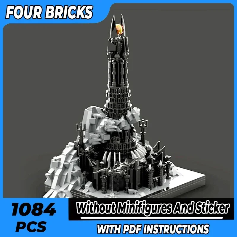 

Moc Building Bricks Military Movie Model Famous Black Tower Technology Modular Blocks Gifts Christmas Toys DIY Sets Assembly
