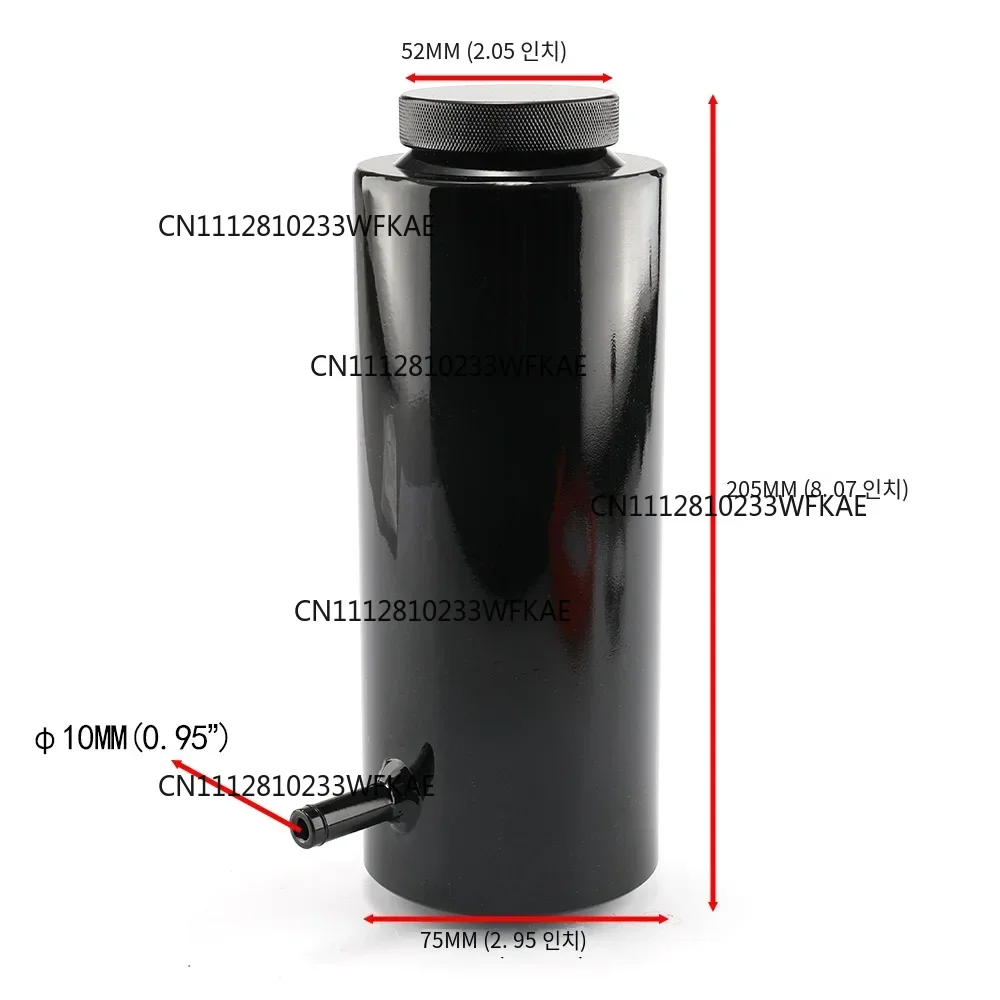 Universal 800ml Coolant Tank Coolant Expansion Tank Cooling Catch Bottle Overflow Reservoir Aluminum Car Styling