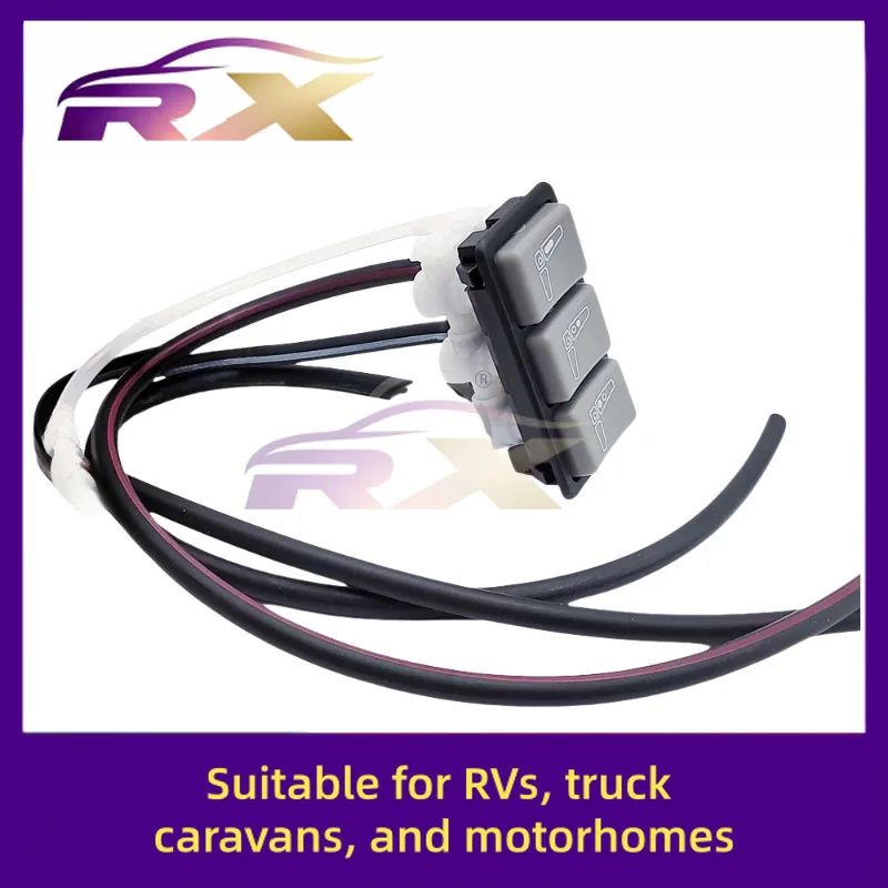 29074-02/04E لـ RV Caravan Motorhome ISRI، أجزاء إصلاح منظم الخصر الهوائي الأيمن لمقعد الشاحنة، مفتاح الصمام الثلاثي #3