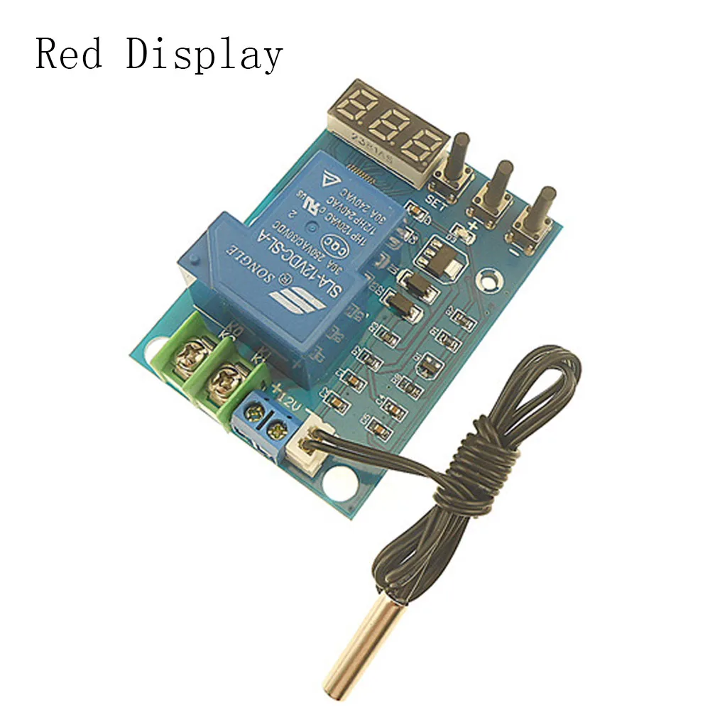 

DC12V 30A Thermostat High Precision Temperature Controller Digital Display Temperature Control Board Constant Temperature Switch