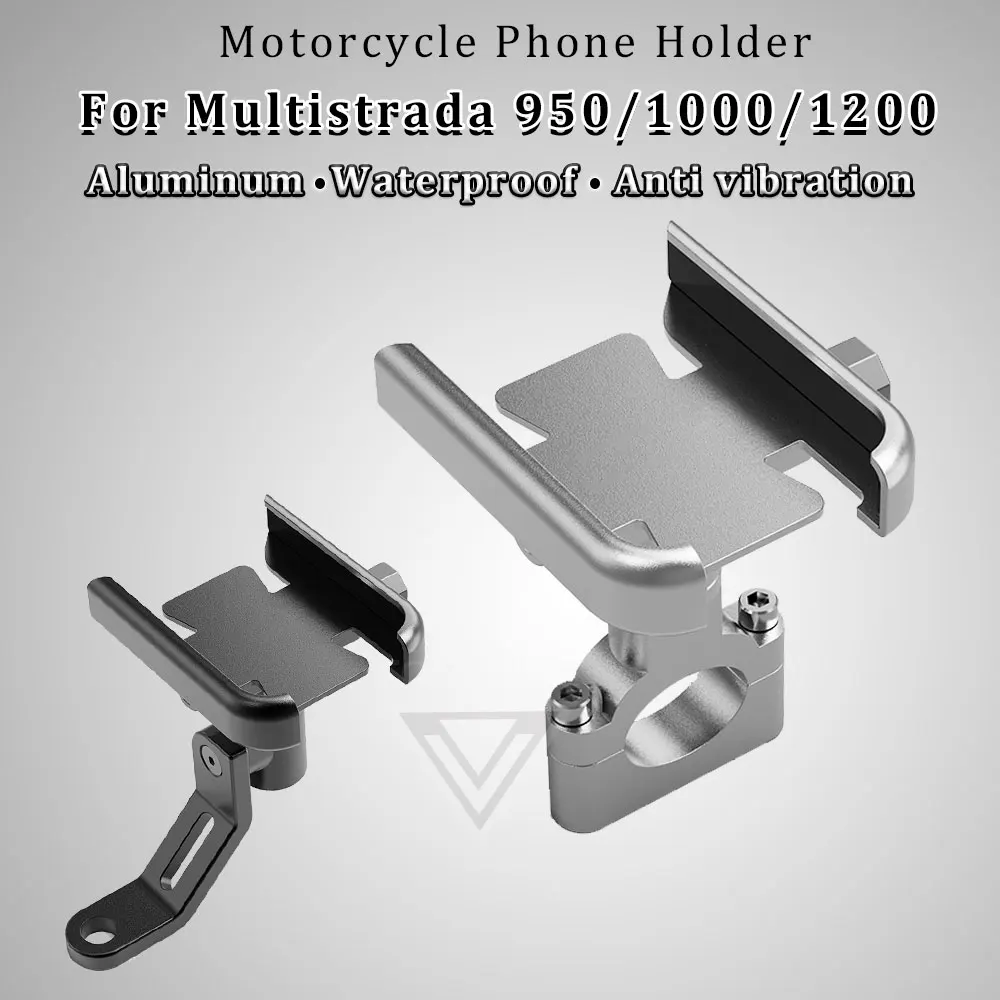 Motorcycle Phone Holder Aluminum Multistrada V4S Accesorios for DUCATI Multistrada V4 950 950S 1200 1200S 1260 2010 2012 2018