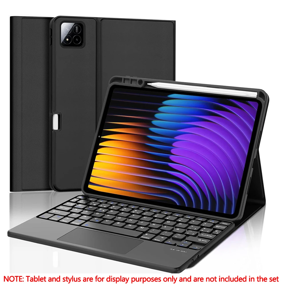 

Чехол для Xiaomi Pad 7/7Pro 11,2 дюйма, съемная клавиатура для Xiaomi POCO X1 11,2 дюйма и чехол для Xiaomi Pad 8/8Pro 11,2 дюйма.