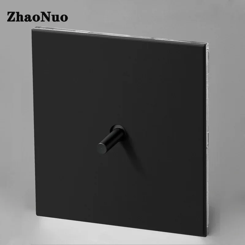 

Black Retro 1-4 Gang 2 Way Wall Light Stainless Steel Panel Switch Toggle Momentary Switch 10A 220V