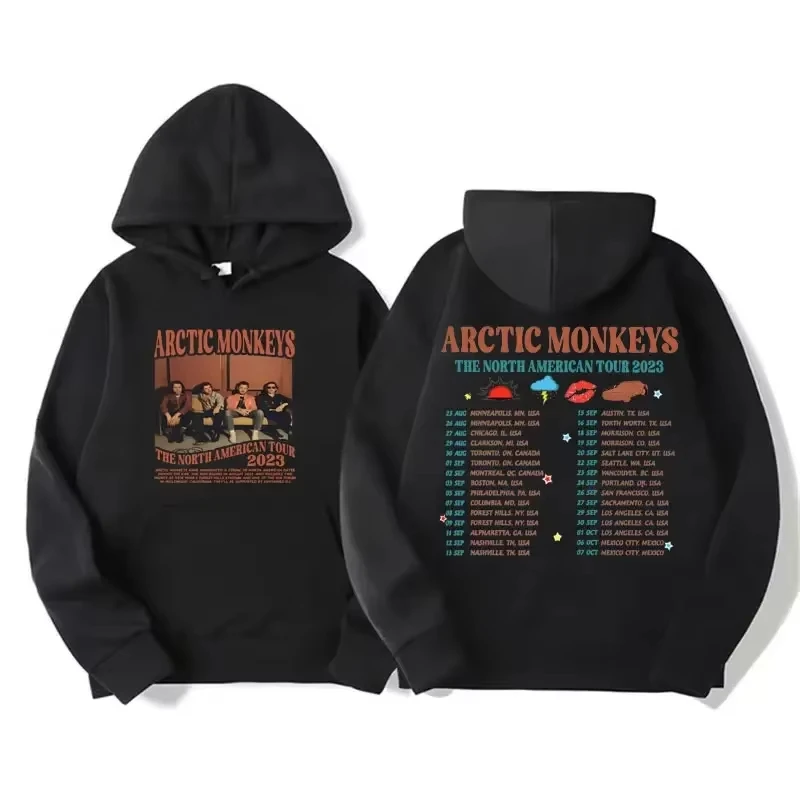 

Ретро Рок Arctic Monkeys Музыкальный Альбом Графические Толстовки Мужские Винтажные Негабаритные Y2k Хип-Хоп Толстовка Панк Толстовка Тур Двусторонняя