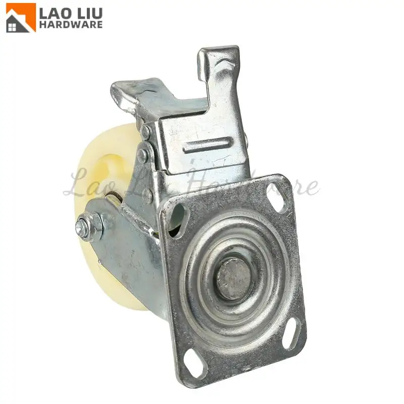 

5-inch nylon swivel casters, wear-resistant brake wheels, storage wheel rotation, mobile storage cabinet swivel wheels