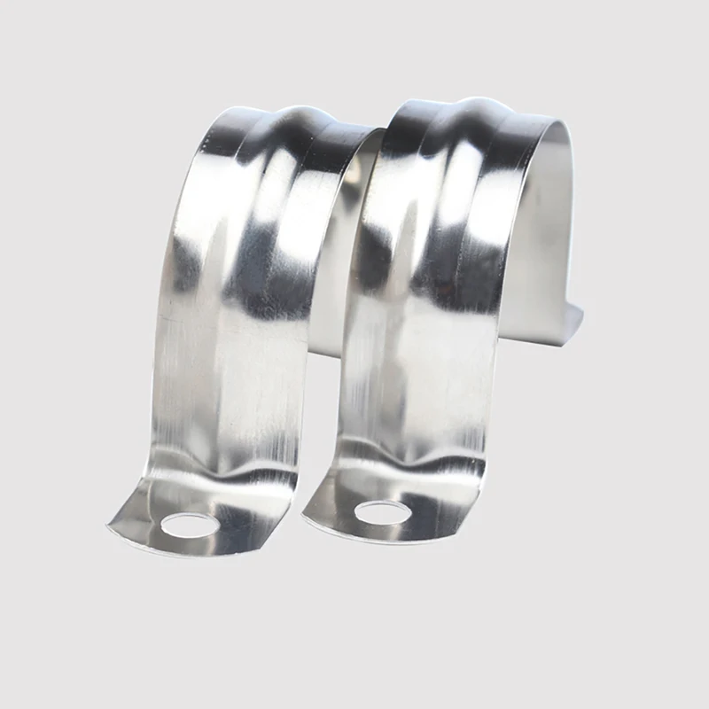 304 Stainless Steel Horse Riding Card Saddle Clip Ohmic Card Stainless Steel Wire Pipe Bracket Water Pipe Clamp Pipe Clamp