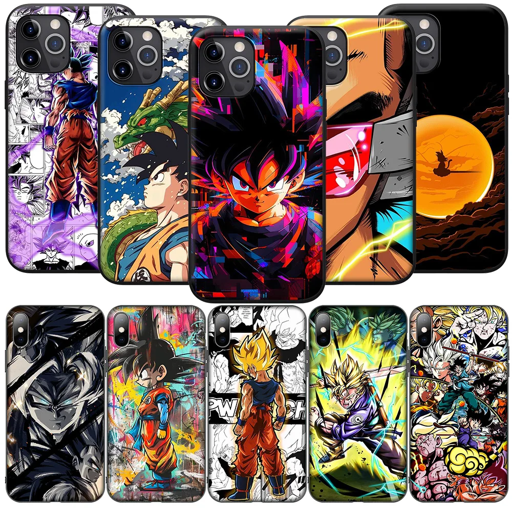 SK57 D-Dragons B-Balls Gokus Vegetas Phone Soft Case for Samsung Galaxy A15 S10E S9 S8 S7 Note 20 10 9 8 Plus Lite