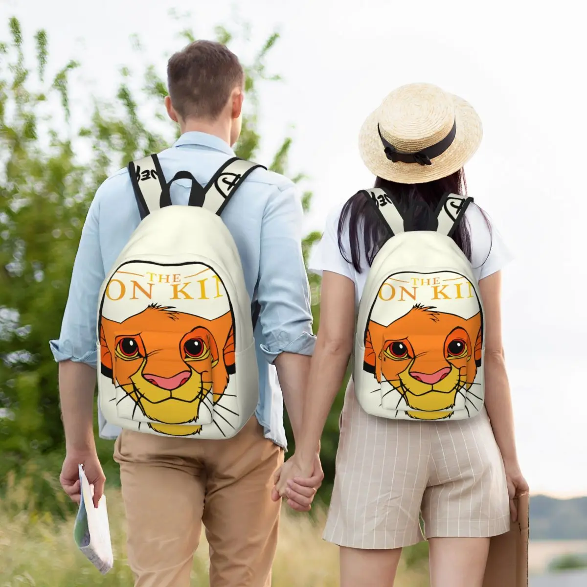 Weekend Picnic Simba Head Classic Retro Washable Adjustable Strap Disney｠The Lion King｠Film Kindergarten Bag  To School Gift