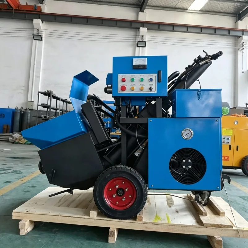 Concrete Pumping Machine Towable Chassis Long Distance Transport Village Construction Site Secondary Structural Column Pump