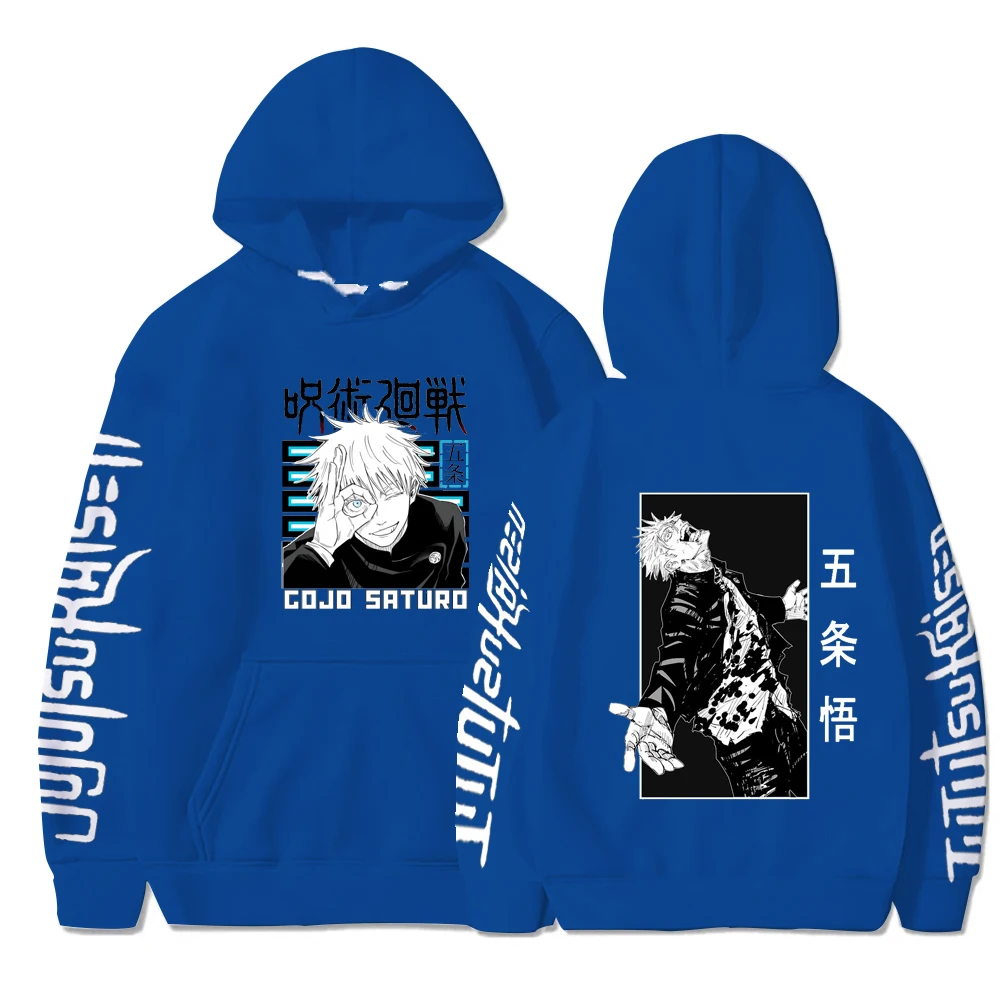 Toji Manga Jujutsu Kaisen Anime Pullover Hoodies Gojou Satoru Men's Hoodie Hooded Sweatshirt Man Harajuku Ryomen Sukuna Clothing