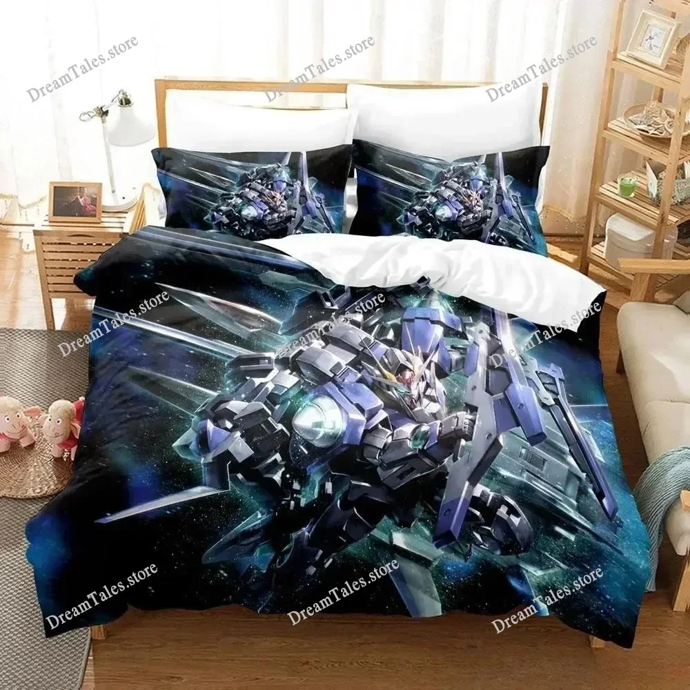

New Anime Robot Bedding Set Single Twin Full Queen King Size Bed Set Adult Kid Bedroom Duvet Cover Sets 3D Print Bed Sheet Set