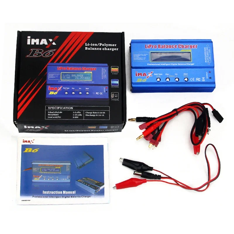 Imax B6 80w Battery Charger Lipo Nimh Li-ion Ni-cd Digital Lipro Balance Charger Discharger + Power 12v 6a Adapter For Rc Car