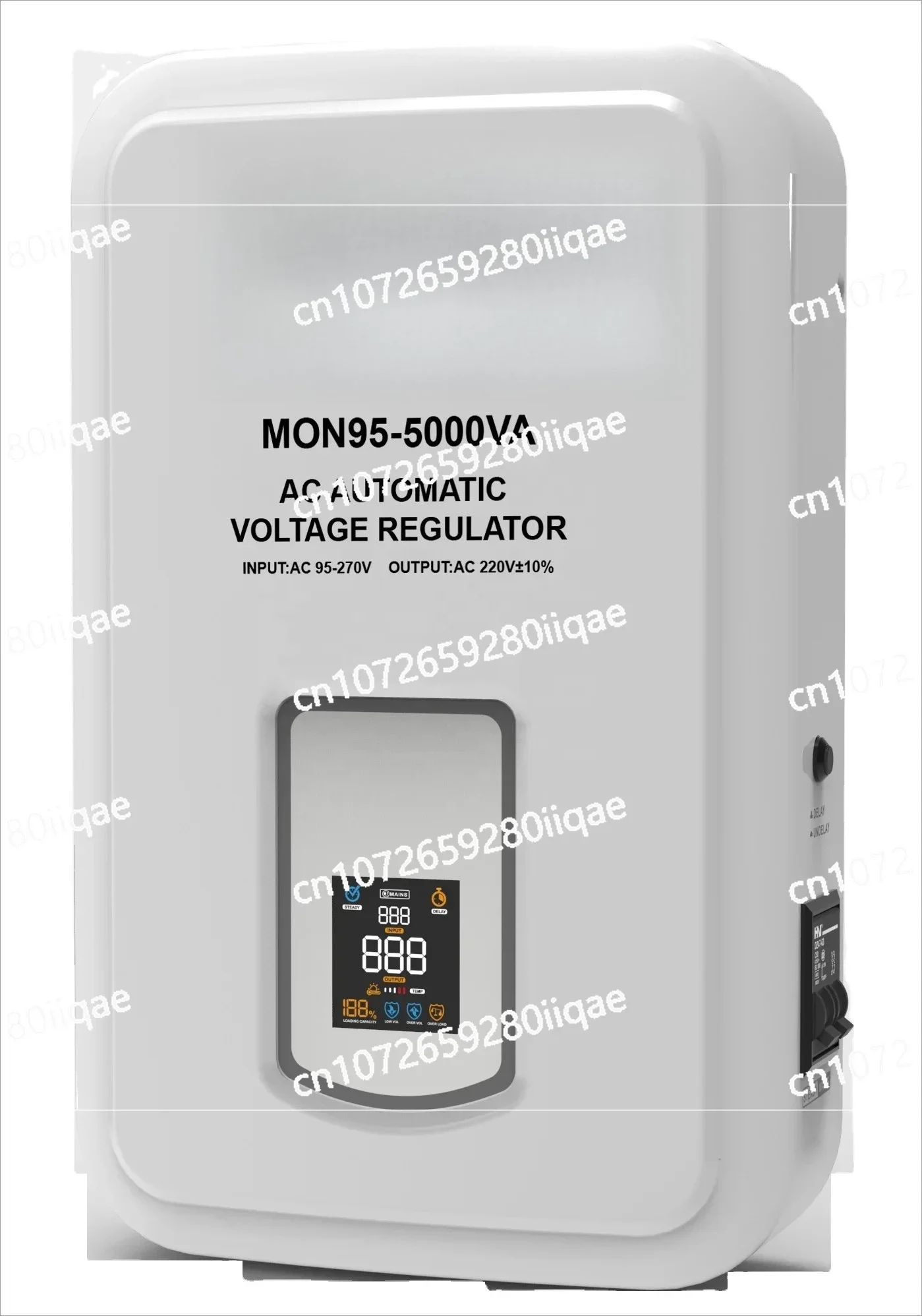 Single-Phase 5000va Automatic Electric Voltage Stabilizer/Regulator 220V Power Supply Voltage Stabilizer/AVR
