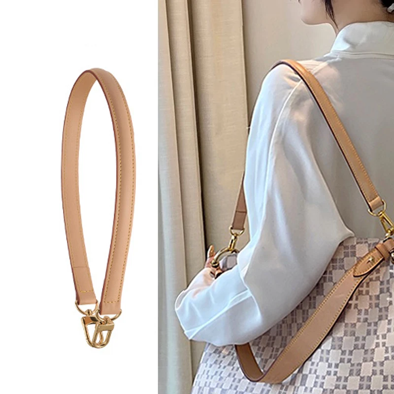 62cm Genuine Leather Handle for LV Neverfull Underarm Shorten Straps Handbag Handle Shoulder Belts Bag Accessories