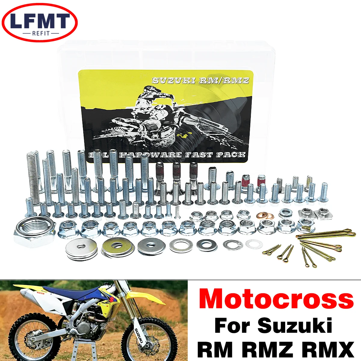 

Motocross screw Hardware Bolt Full Plastics Fastener Kit For SUZUKI RM250 RM450 RMZ250 RMZ450 RMX DRZ80 85 125 250 450 Dirt Bike