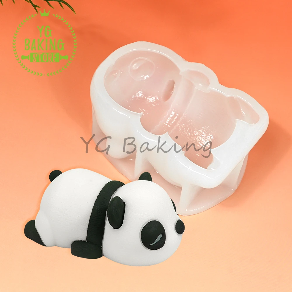 3D Panda/Bear Design Pudding silikonowe formy mus czekoladowy formy walentynki narzędzie do dekorowania ciast DIY Model świecy naczynia do pieczenia