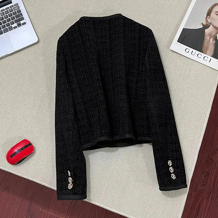 Żakiet tweedowy z kołnierzem, krótki rękaw, damski, zimowy, zapinany na zamek, z kapturem, regulowany, wytrzymały, roboczy, outdoorowy, do wędrówek, wspinaczki, delikatny.