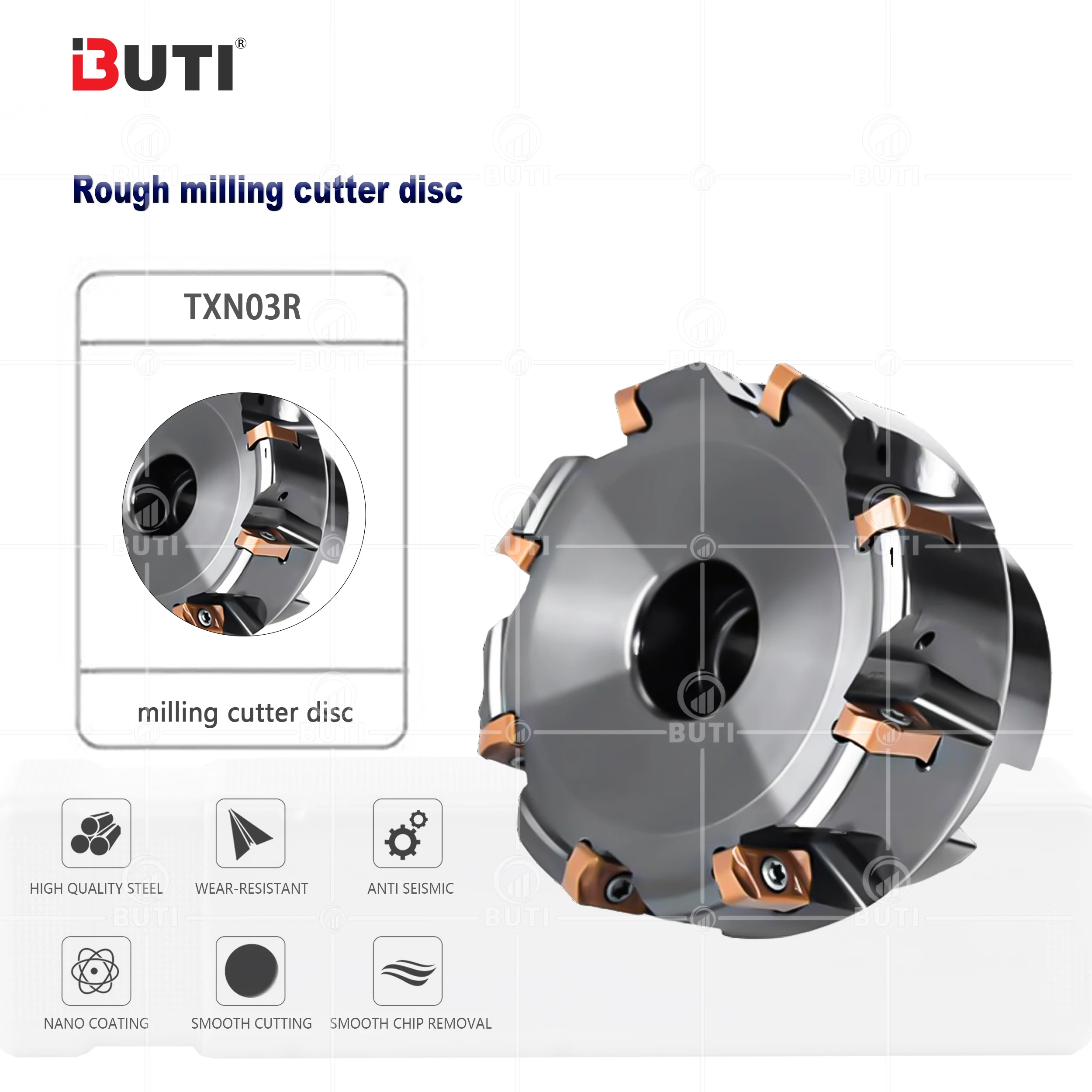 TXN03R035M160E06 100M320E12 مخرطة CNC سريع للأمام تعطي مواجهة القاطع LNMU03 طحن إدراج أدوات القطع المواد شفرات أجزاء