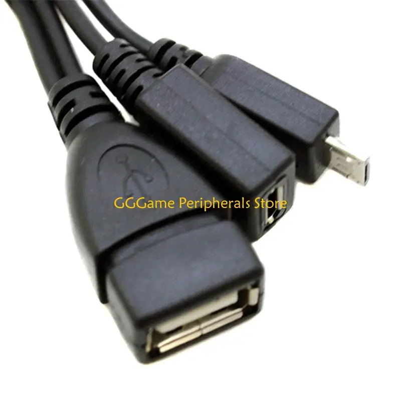 

U55B 480Mbps Fast Speed Transmission OTG USB Female Splitter Adapter for Phone Tablet Replacement 20cm OTG Cable