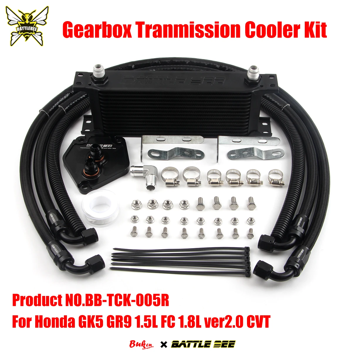 

Gearbox Radiator Transmission Oil Cooler Kit for Honda Gen3 Gen4 Fit GK5 GR9 1.5L 10th generation Civic 1.8L CVT BB-TCK-005