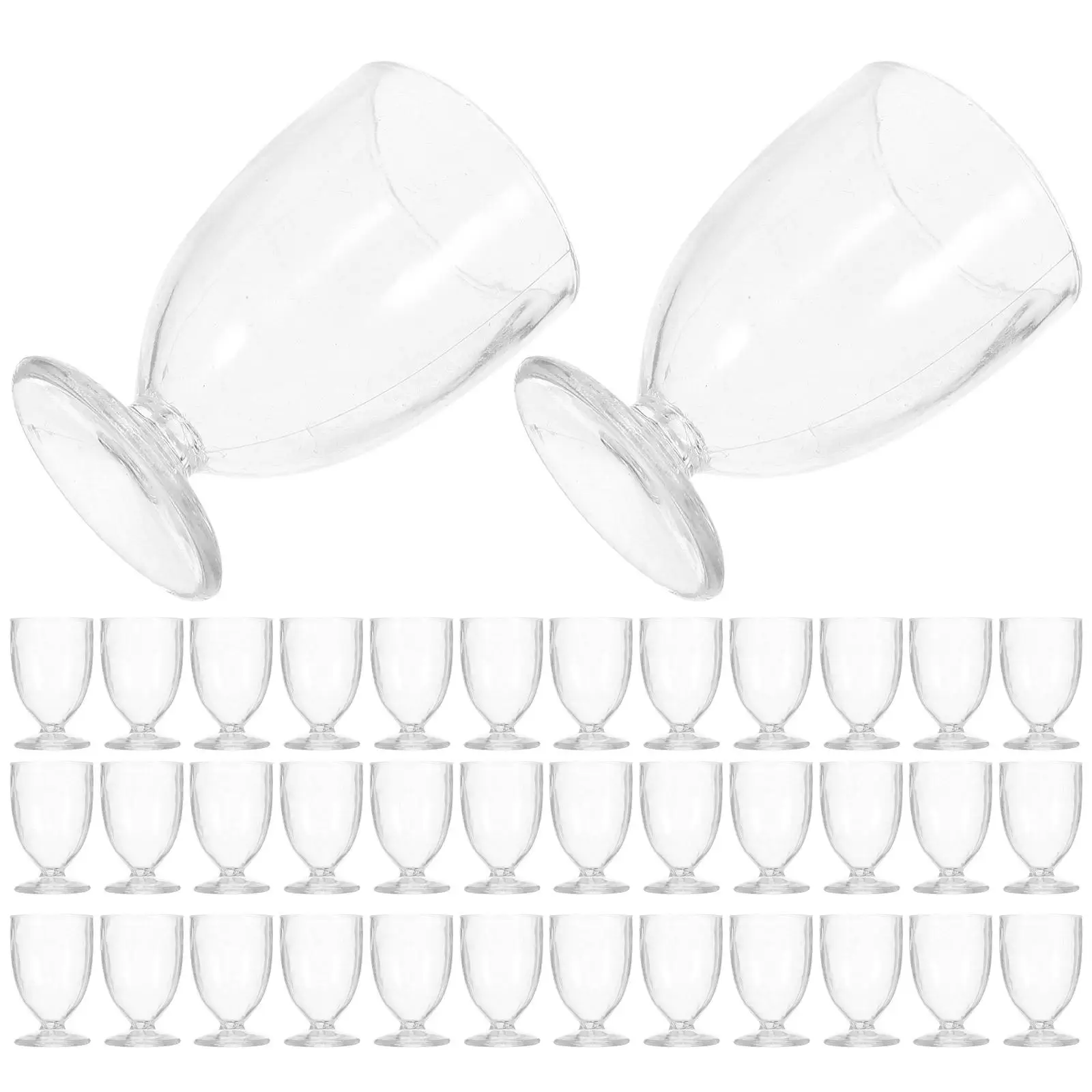 

50 Pcs Mini Beer Cups Transparent Delicate Lightweight Clean Parties Weddings BBQ Picnic Birthday Decor Models Miniature