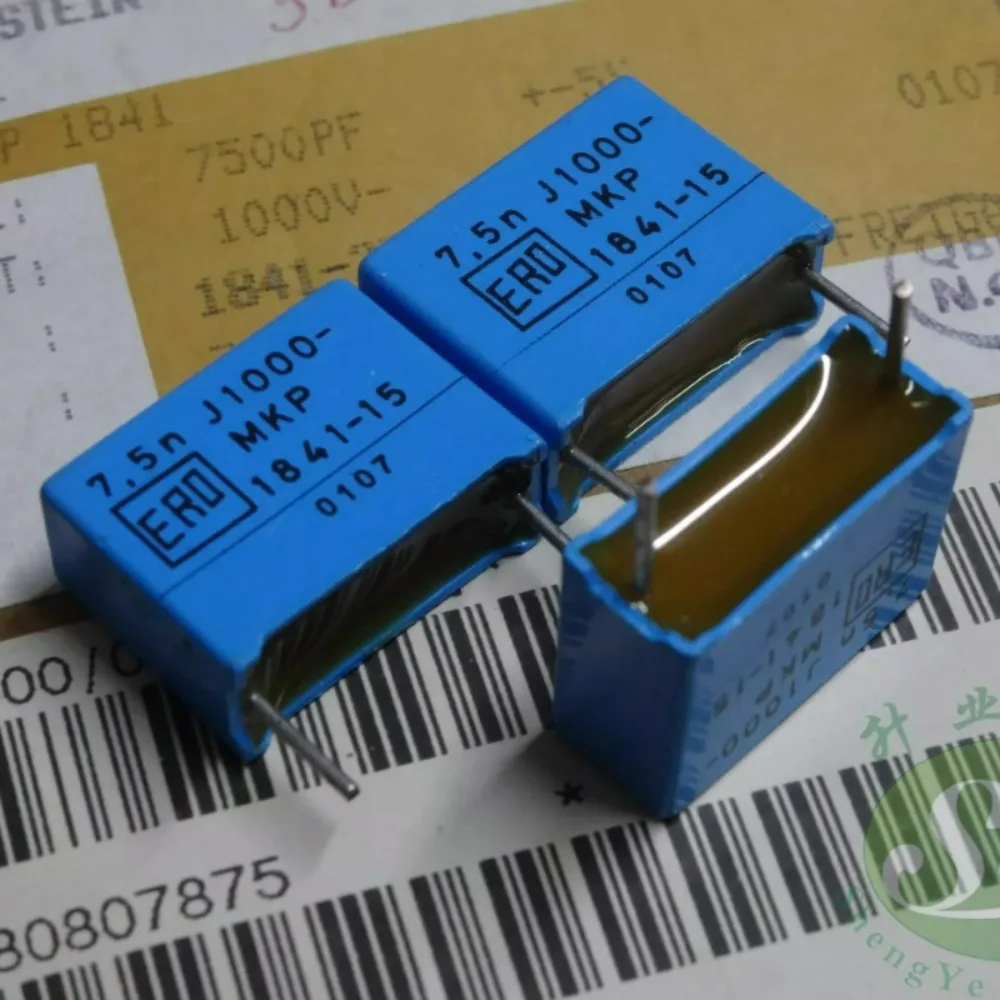 10pcs/lot ERO MKP1841 0.0075uf 1000V 7.5nf 7500pf 7N5 752 J Brand New 15mm Film Capacitor
