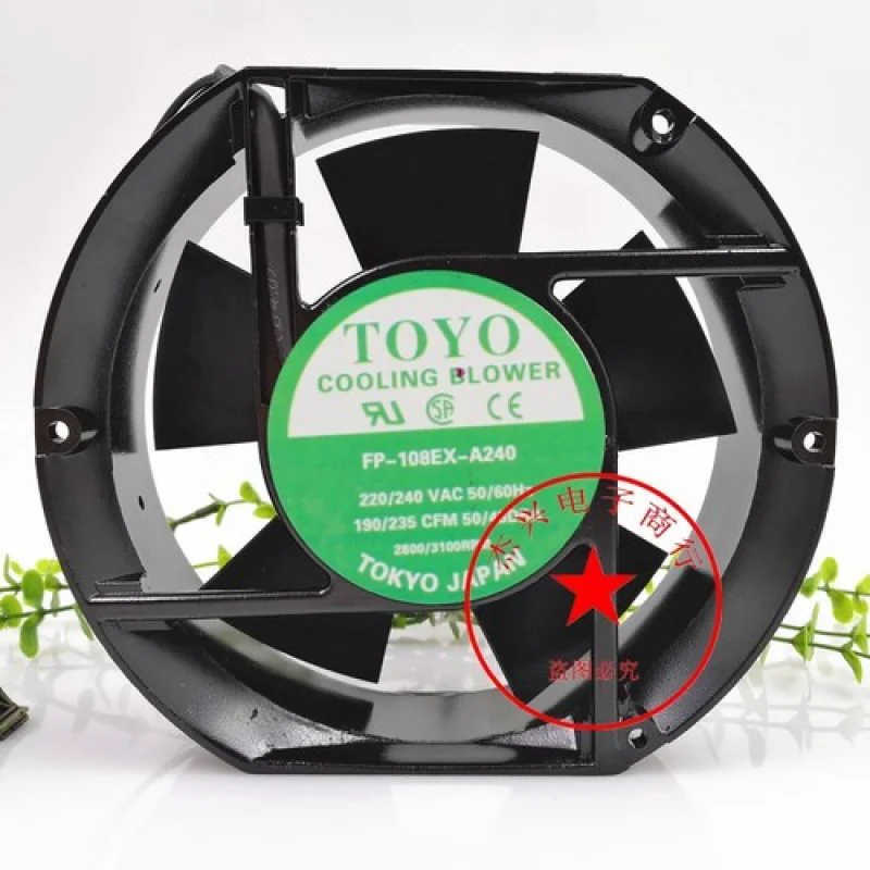 

Y ДЛЯ TOYO FP-108EX-A240 17050 220 В-240 В 17 см охлаждающий вентилятор