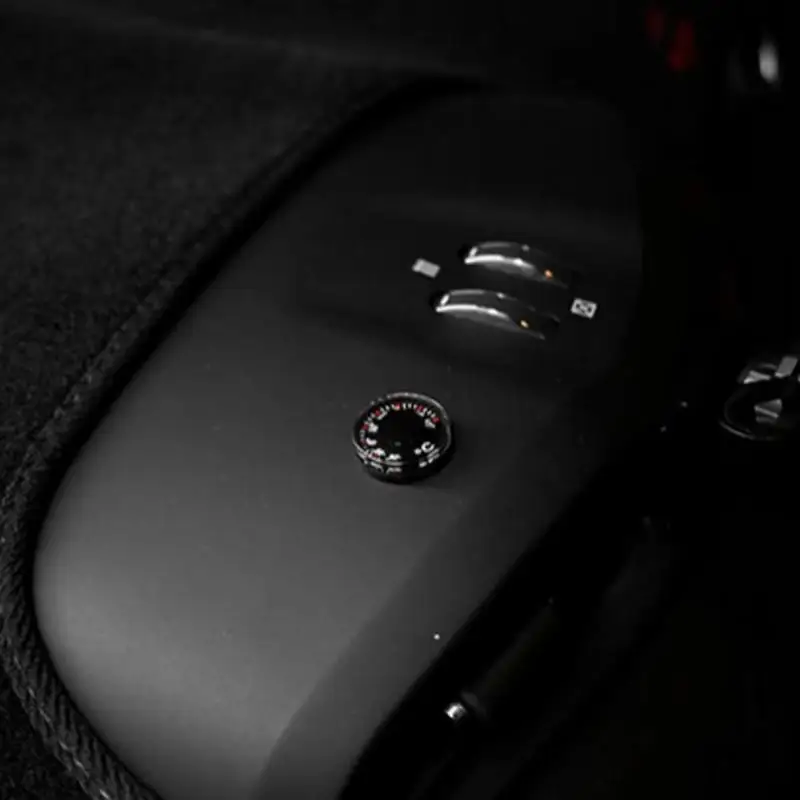Battery-Free Mini Car Dashboard Gauge 1-Piece Compact Easy Stick-On Mount For Automobile Interior Decoration